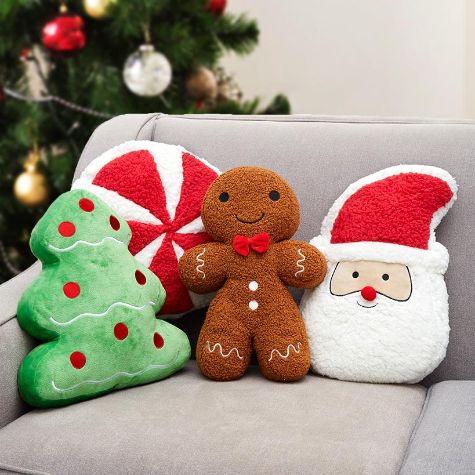 Holiday Shaped Accent Pillows