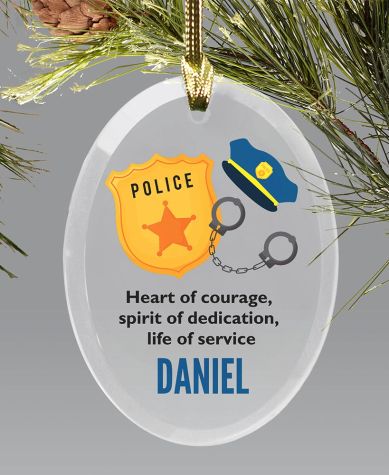 Personalized Occupation Ornaments - Police