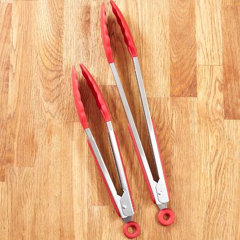 Sets of 2 Silicone Tongs