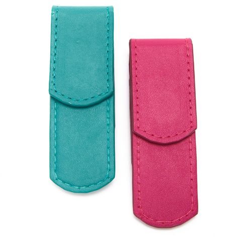 Sets of 2 Eyeglass Holder Bookmarks - Turquoise/Pink
