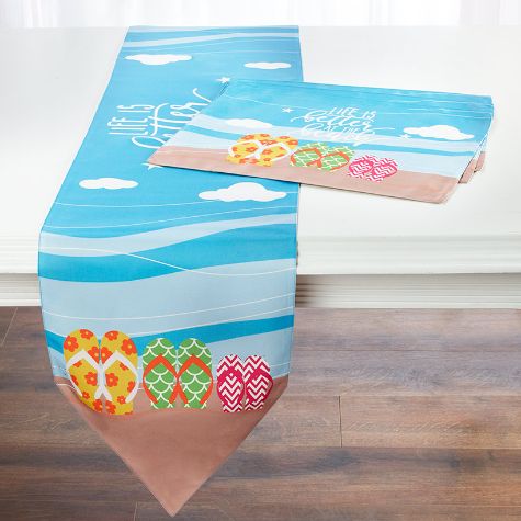 Flip-Flop Table Runner or Set of 4 Placemats