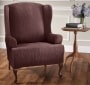 Birchwood Easy-to-Use Slipcovers - Chocolate Wing Chair
