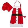 Mommy and Me Holiday Aprons - Santa Apron and Hat Set
