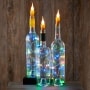 Sets of 3 Wine Bottle Candle Lights