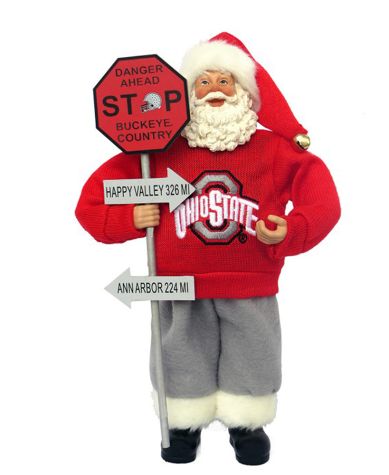 Collegiate Santa Figures - Ohio State