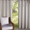 Outdoor Cabana Stripe or Solid Curtain - Gray 84" Solid