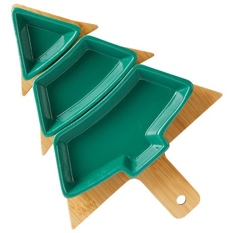 Divided Tree Serving Dish