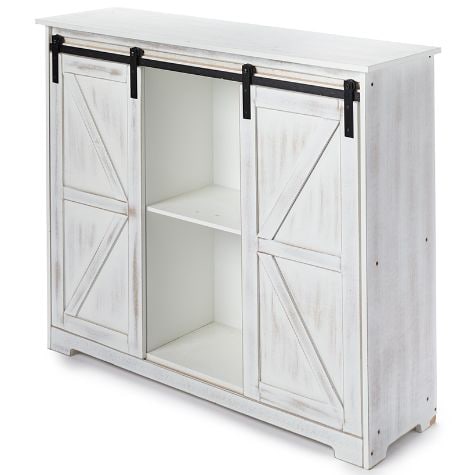 Barn Door-Style Buffet Cabinets