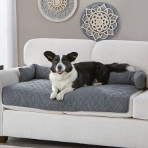 Quilted Pet Beds with Headrest