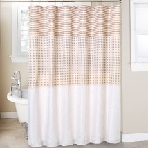 13-Pc. Strip Dots Shower Curtain Set