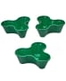 Stacked Planters or Base with Wheels - Green Set of 3