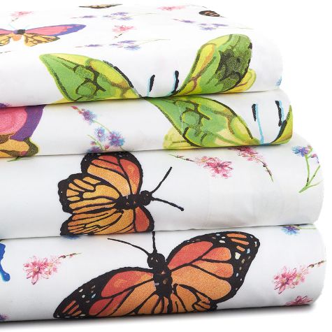 Novelty Spring-Themed Sheet Sets - Butterfly
