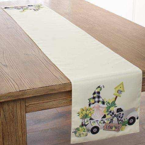 Lemon Gnome Table Runner or Set of 4 Placemats