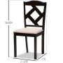 Set of 2 Baxton Studio Ruth Dining Chairs