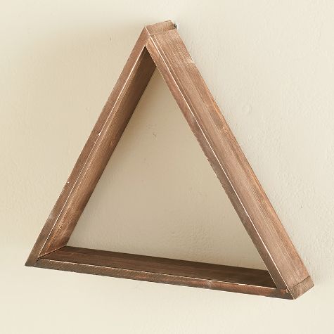Triangle Wall Shelves - Wood