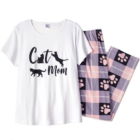 Dog Mom or Cat Mom Pajama Sets