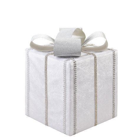 Metallic White Presents - Small Metallic White Present