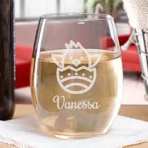 Personalized Easter Stemless Wine Glass