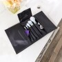 Makeup Brush Pouch with Zip Pockets