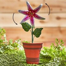 Flower Pot Spinner Stakes