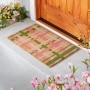Plaid Coir Doormat