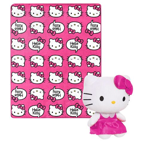 Licensed Throw and Hugger Sets - Hello Kitty