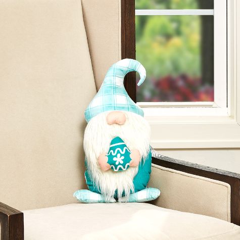 Spring Novelty-Shaped Accent Pillows - Gnome