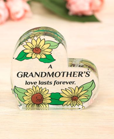 Sentiment Glass Hearts - Grandmother