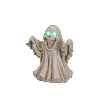 Halloween Ghost Figurine - LED Light Up with Glowing Eyes - image 5