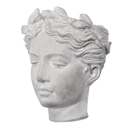 6.7x5.5x8.7" Visage Cement Wall Planter Wall Vase, Small - image 3