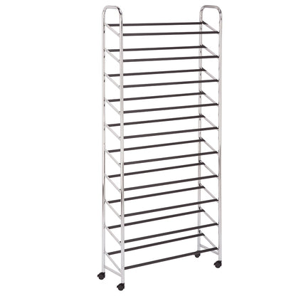Rolling Shoe Rack 10-Tier