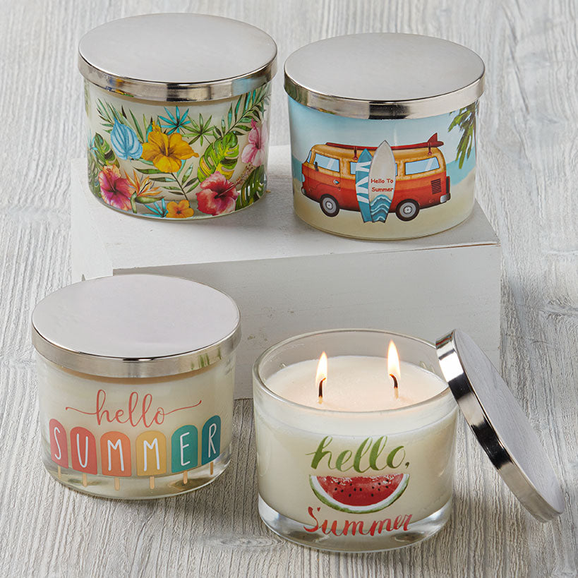 Summer Scent Jar Candles