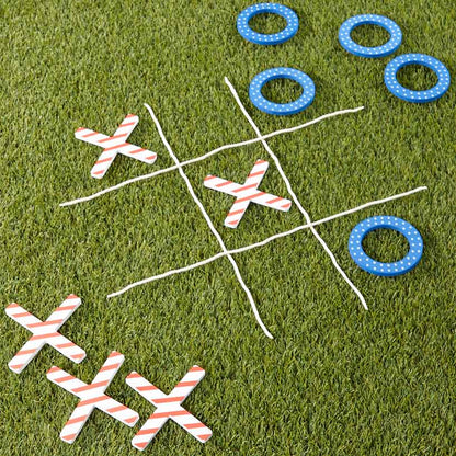 Giant Patriotic Tic-Tac-Toe Game