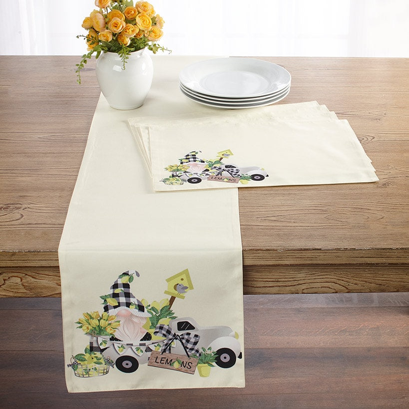 Lemon Gnome Set of 4 Placemats