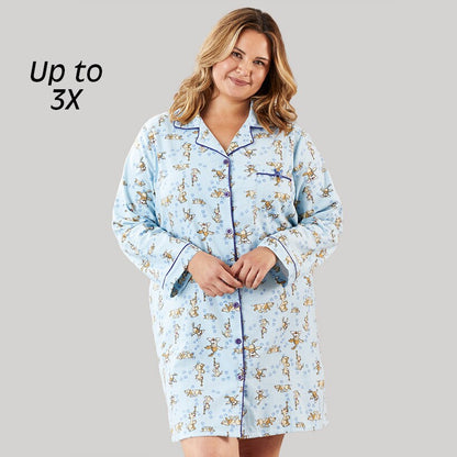 Dogs Flannel Nightshirt