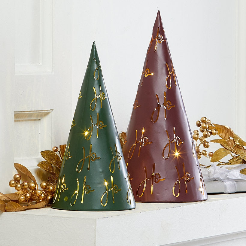 Tabletop Lighted Metal Trees