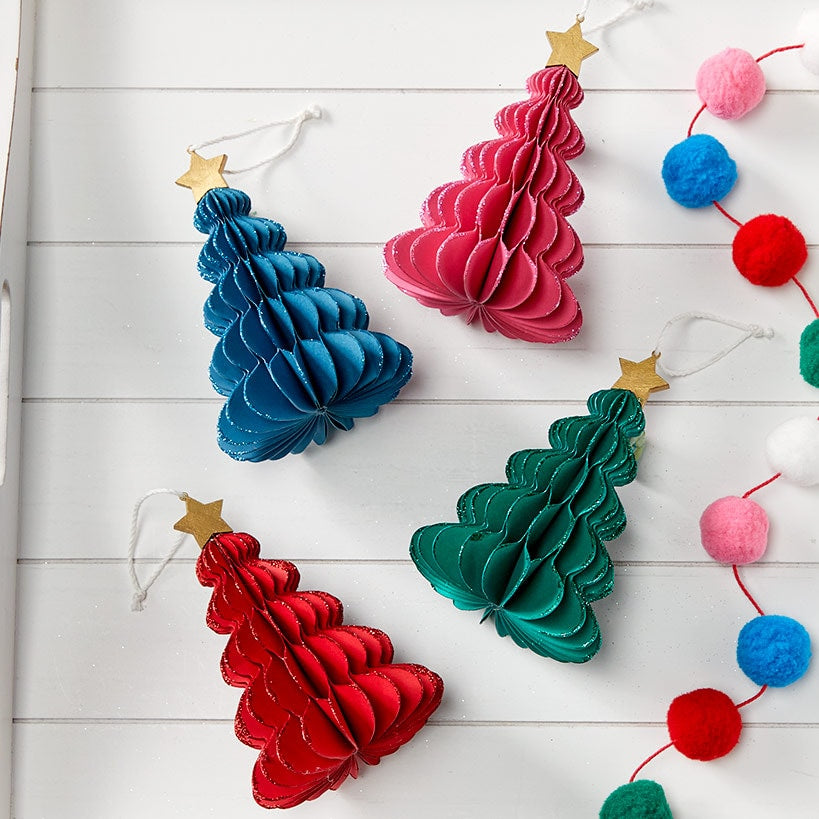 5-Tier Paper Tree Ornaments