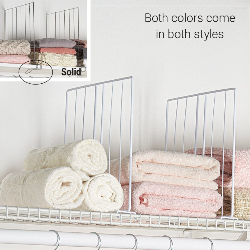 Set of 2 Shelf Dividers