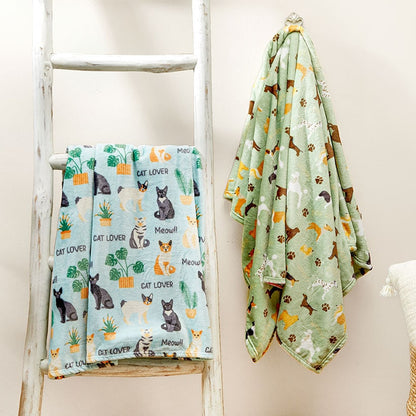 Pet Plush Printed Throws