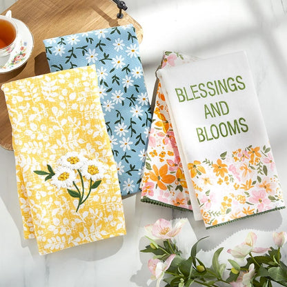 Sets of 2 Spring Garden Kitchen Towels