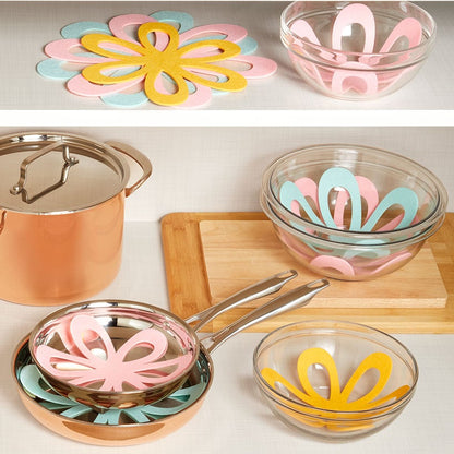 Set of 14 Felt Pan Protectors