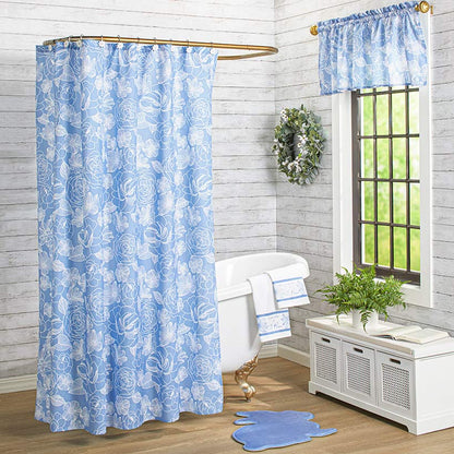 Blue Floral Bath Collection