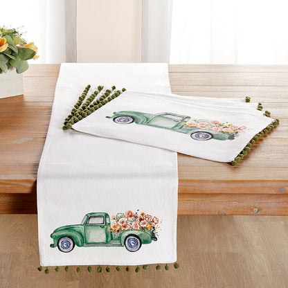 Spring Truck Set of 4 Placemat or Runner