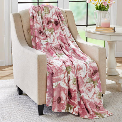 Peony Floral Throw