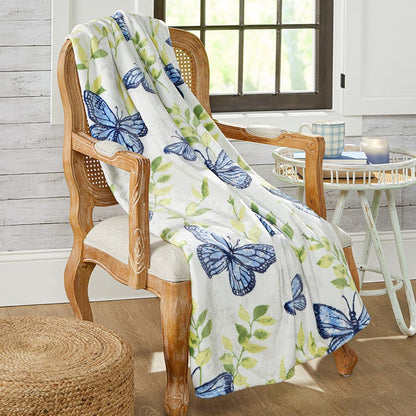 Lavender Luster Butterfly Throw