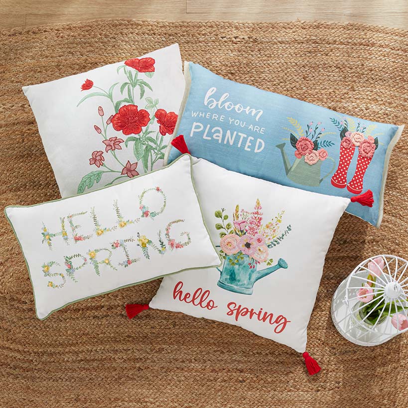 Spring Bloom Accent Pillows