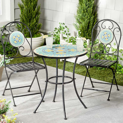 Mosaic Bistro Table or Set of 2 Chairs