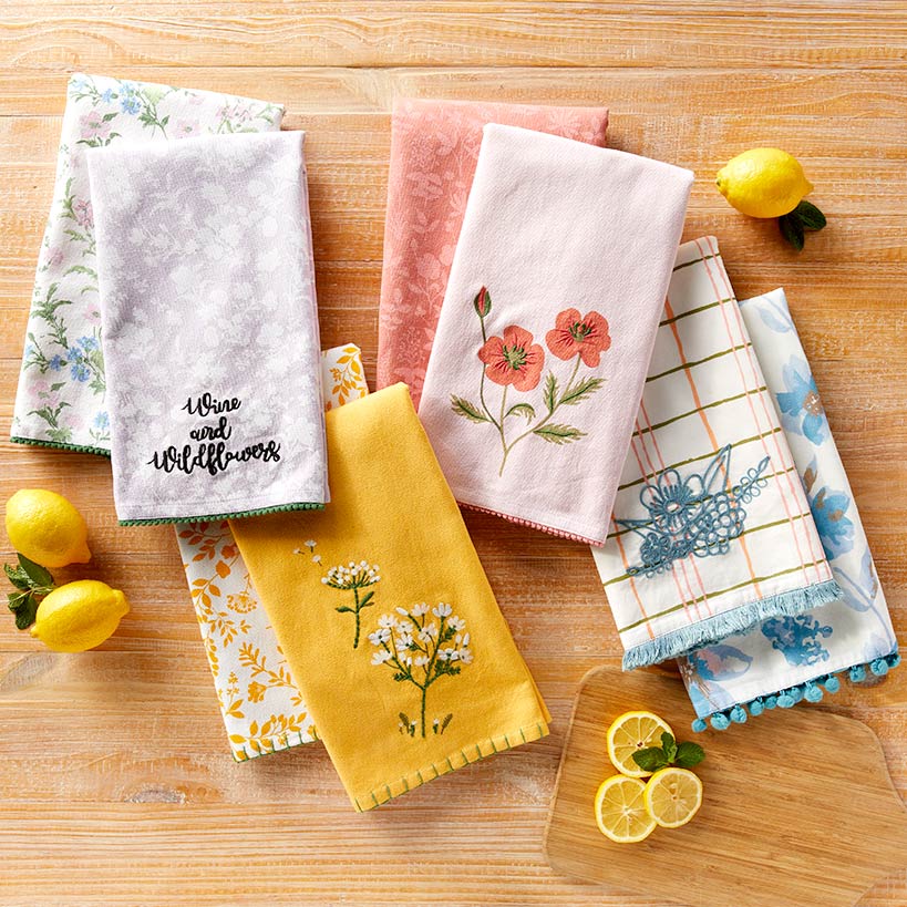 Wildflower Sets of 2 Kitchen Towels