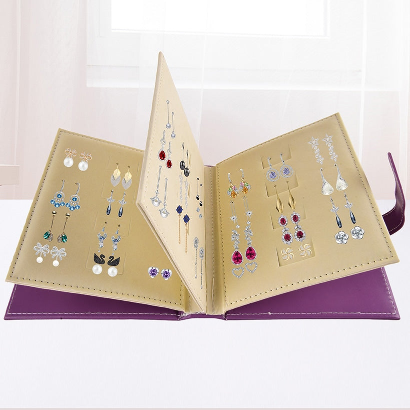 Earring Organizer Book Portable Earring Holder 36 Pairs