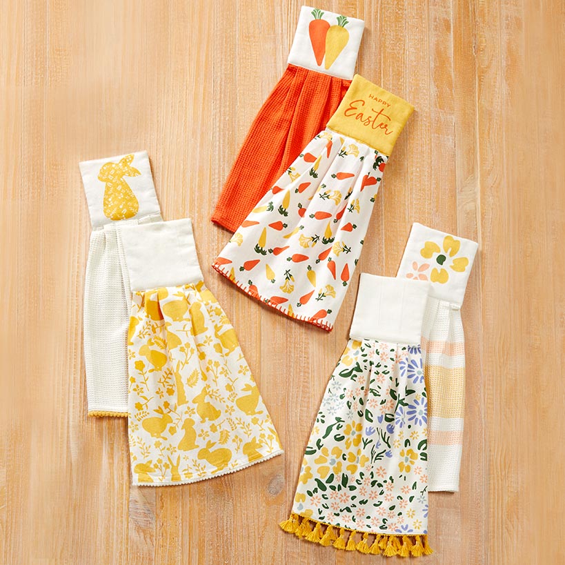 Easter Sets of 2 Tie Towels